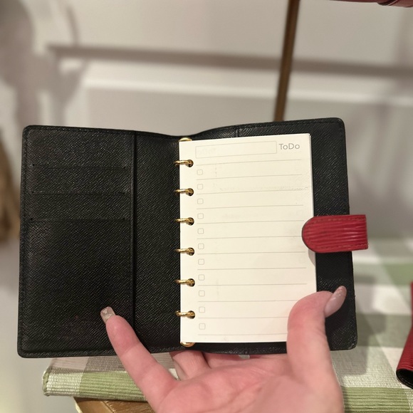 Authentic Vintage Louis Vuitton Red Epi Leather Agenda/PM Planner - Picture 14 of 16
